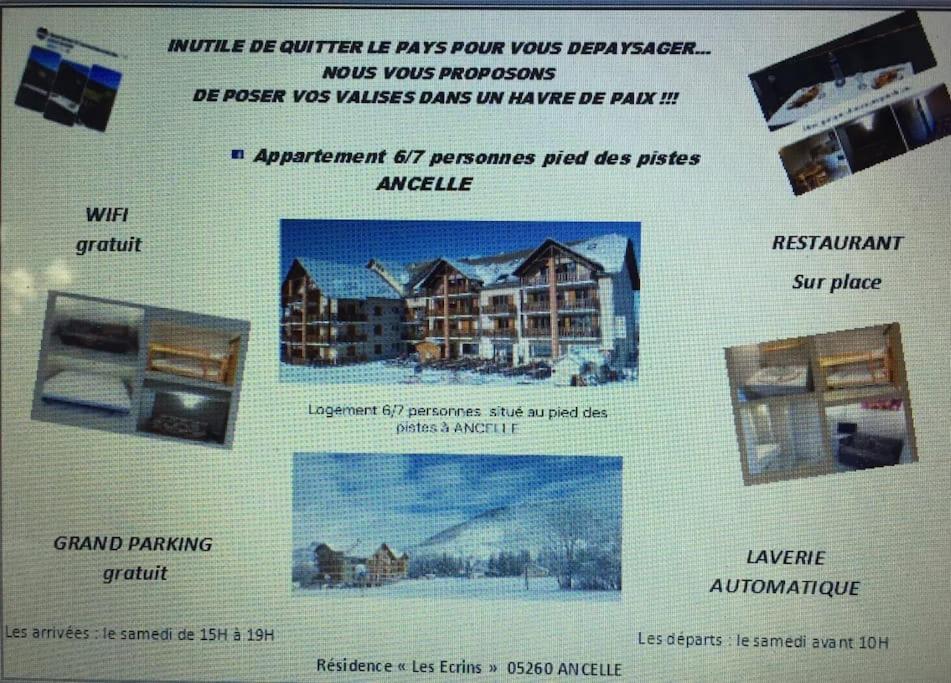 Appart Tres Ensoleille 5-6 Pers Au Pied Des Pistes アンセル エクステリア 写真